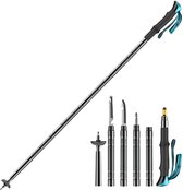 Trekkins® Wandelstokken Verstelbaar – Anti-Schok – Opvouwbare Nordic Walking Stokken Met Ingebouwd Mes & Schroevendraaier – Superlichte aluminium hiking stokken – 106 – 115 CM