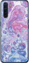 6F hoesje - geschikt voor OPPO A91 -  Transparant TPU Case - Liquid Amethyst #ffffff