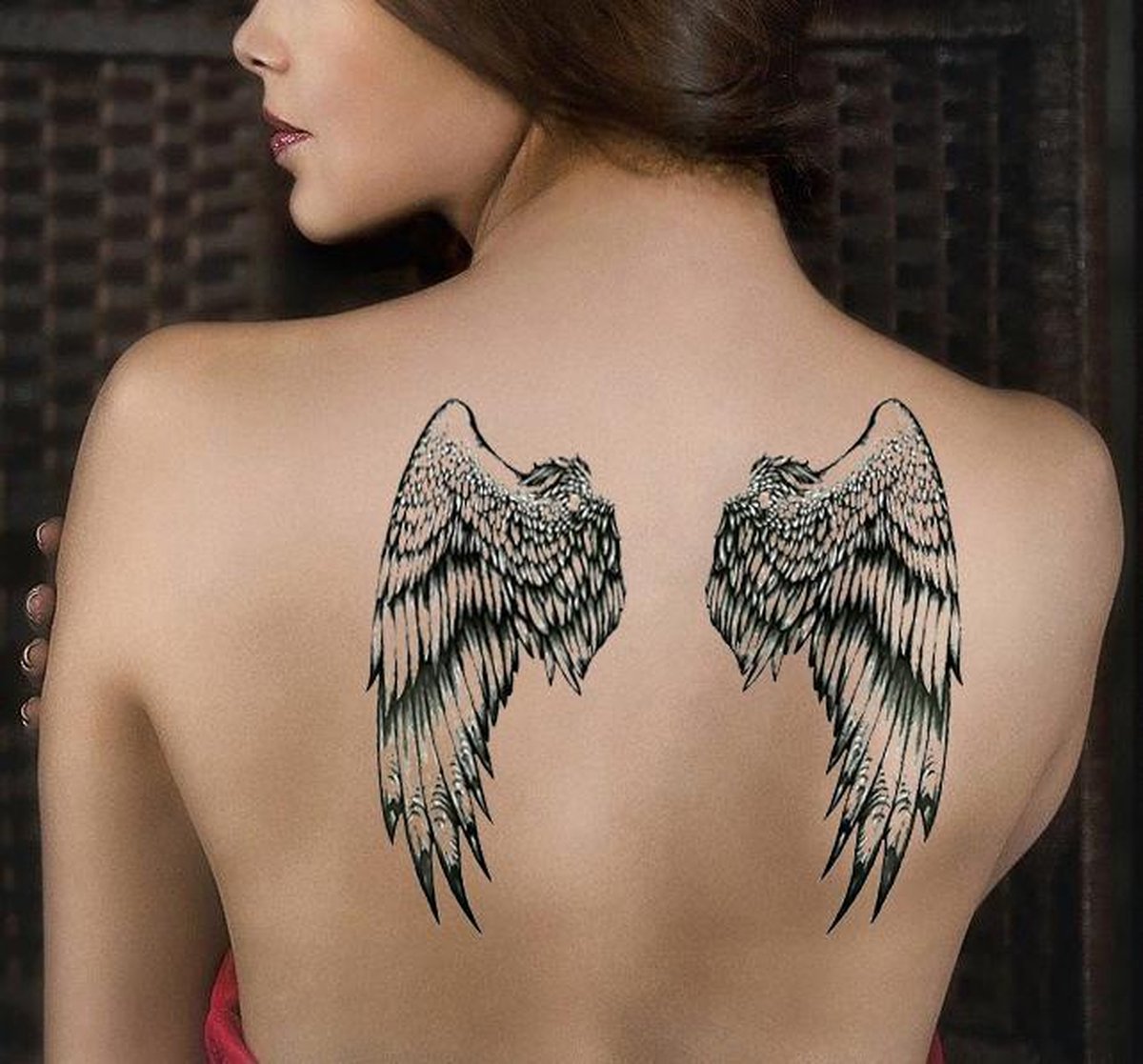 TG003 Back Wings Tattoo/Tijdelijke Tattoo/Plak Tattoo/Vleugel Tattoo/Festival...  | bol.com