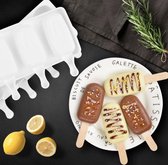 Siliconen Ijsjes Vorm - Magnum vorm - 3 Ijsjes - Yoghurt & Waterijsjes - DIY - Zomer - Herbruikbare ijsjeshouder