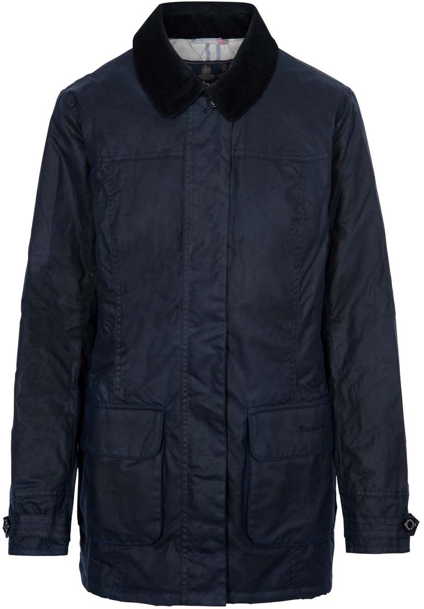 Balintore waxed cotton W Marineblauw