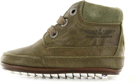 Baby | Veterschoenen | Jongens | mustard | Leer | Shoesme | Maat 18 |  bol.com