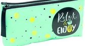 Etui dubbel vak Breeze - Relax & Enjoy - 23x23 cm