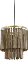 Light & Living hanglamp Ø45x43 cm GULAG hout donker bruin