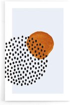 Walljar - Circle Dots - Muurdecoratie - Poster