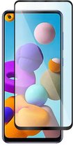 Samsung A21s Screenprotector - Beschermglas Samsung galaxy A21s Screen Protector Glas - Full cover - 1 stuk