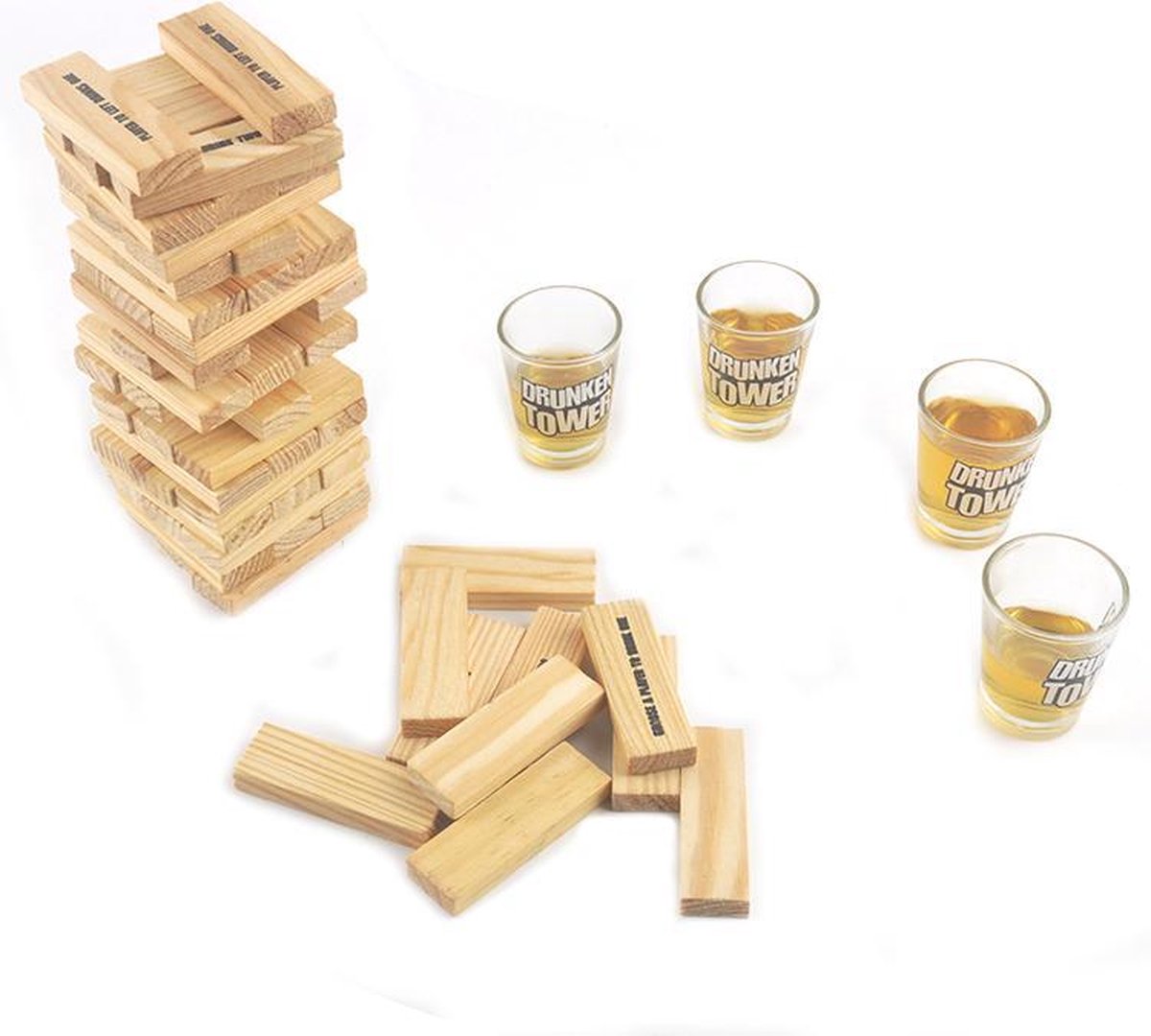 Fleau Drinking Game Jenga Stacking Tower Game Drunken / Tipsy