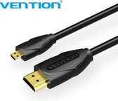 Vention VAA-D03-B300, 1 m, HDMI Type D (Micro), HDMI Type A (Standard), Compatibilité 3D, Noir
