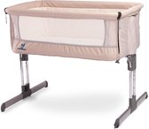 Baby Nora Caretero Sleep2gether Aanschuifbedje Co Sleeper Op Wielen - Kinderbedje - Open Voorkant Beige