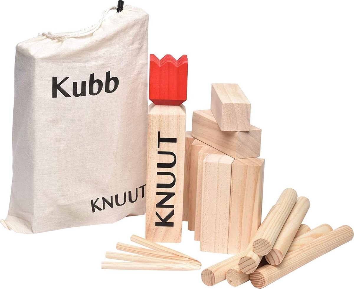 Toyfel XXL Kubb Game Knuut – Jeu de lancer hors jeu en bois pour Enfants et  Adultes –... | bol.com