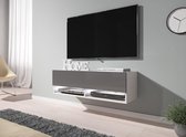 TV-Meubel Asino LED - Grijs - Wit - 100 cm - ACTIE
