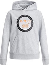 Jack & Jones Cobilo Trui - Mannen - Licht grijs - Zwart - Oranje