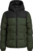 JACK&JONES JUNIOR JJPAUL PUFFER HOOD JR Jongens Jas - Maat 176