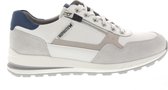 Mephisto BRADLEY - Volwassenen Lage sneakersVrije tijdsschoenenPopulaire herenschoenen - Kleur: Wit/beige - Maat: 43.5