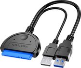 WiseGoods Premium Dual 3.0 USB Naar SATA Adapter - Voor 2.5/3.5 Inch Kabel - UASP Ondersteuning - Windows 8/ Mac OSX/ Linux