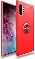 Schokbestendig TPU-hoesje voor Galaxy Note 10+ / Note 10 Pro, met onzichtbare houder (rood)