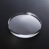 2 STUKS Ronde 8x1.5cm Transparant Acryl Geometrische Foto Props Fotografie Achtergrond Plaat Ornamenten