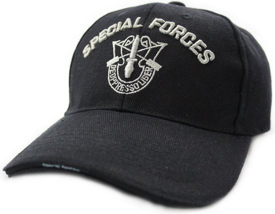 Fostex Garments - Baseball cap Special Forces (kleur: Zwart / maat: NVT)