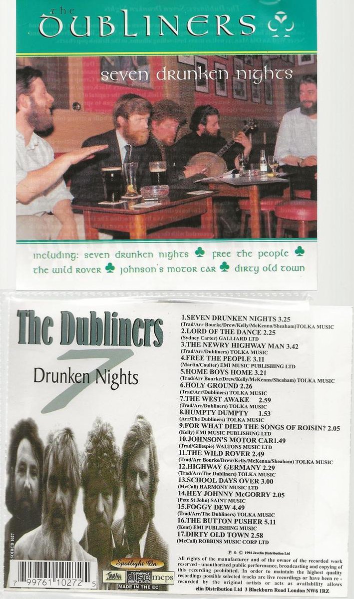 SEVEN DRUNKEN NIGHTS - THE DUBLINERS