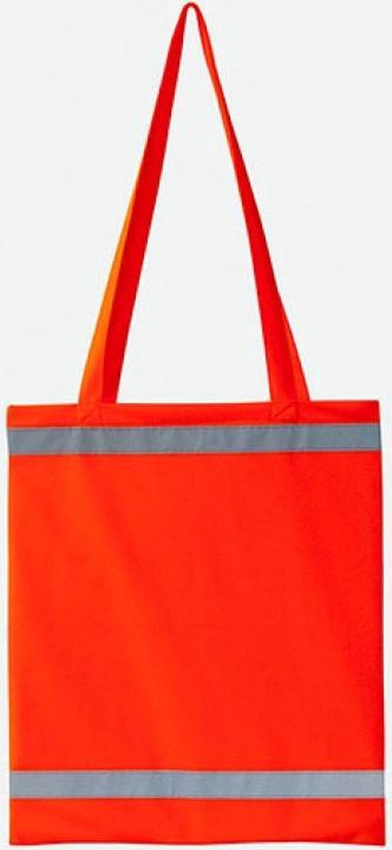 Korntex Warnsac® Reflective Shopping Bag With Long Handles KX105 - Signal Orange - approx. 38 x 42 cm