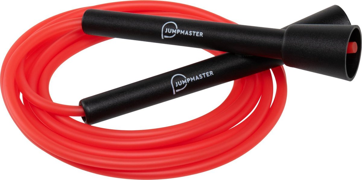 Jumpmaster Speed Rope Floyd - springtouw (black & red) 10ft (305cm) - ⌀5mm - 100gr - jump rope