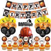 TDR - Ensemble de décoration de fête d'anniversaire sur le thème du Basketbal (Ensemble de 45 pièces)