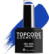 Blauwe Gellak van TOPCODE Cosmetics - Midnight Blue - TCKE04 - 15 ml - Gel nagellak Nagellak Blauw Gellak blauw gellac