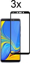 Samsung A9 2018 Screenprotector - Beschermglas Samsung galaxy A9 2018 Screen Protector Glas - Full cover - 3 stuks