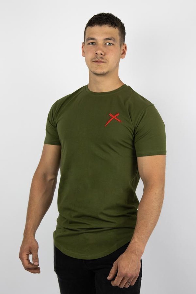 REJECTED CLOTHING - T-Shirt - Groen - Maat XXL