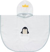 Mousseline Poncho Voor Baby/Kinderen | Pinguïn | 1 - 2 jaar | % 100 Katoen | OEKO-TEX® Standaard