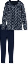 Schiesser Essentials Comfort Fit Vrouwen Pyjamaset - Donkerblauw - Maat 44