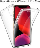 iParadise iPhone 11 Pro Max Hoesje 360 en Screen Protector in 1 - iPhone 11 Pro Max Case 360 graden Transparant