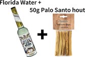 Florida Water - 221 ml - Cologne New York - Murray & Lanman Florida Water + 50 gram Vardaan Palo Santo Heilig Hout - Reinigingspakket
