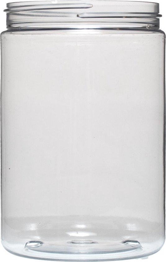 levenslang snel gevaarlijk Ariko Jar | Lichtgewicht kunststof pot met schroefdeksel | 750ml | Potje  met witte... | bol.com