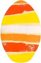 Yello 30" Houten Skimboard Stripes - Voor Kinderen; Eindeloos Surfplezier