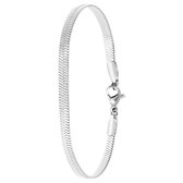 Lucardi Dames Roma armband - Staal - Armband - Cadeau - 20 cm - Zilverkleurig