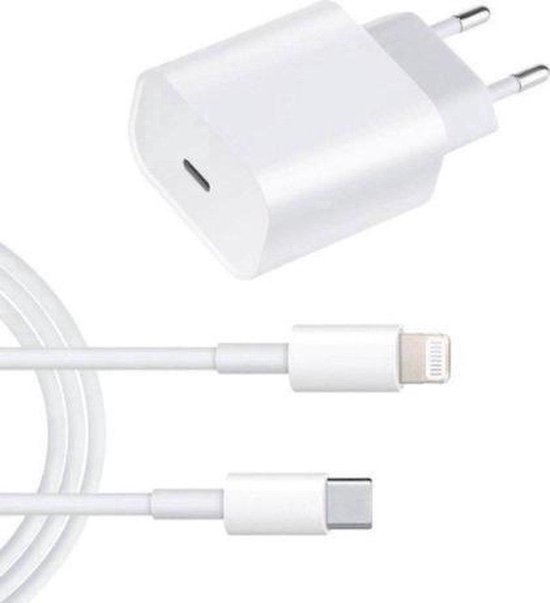 USB-C Adapter Snellader + 1 meter kabel - Geschikt voor Apple iPhone - 13 / 12 - Apple iPad - USB-C Apple Lightning |Snellader iPhone 13 / 12 / 11 / X / iPad / 13 / 12 Pro Max / iPhone 13 / 12 pro / iphone 13 / 12 mini - Merkloos
