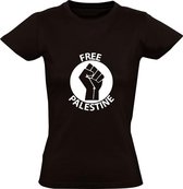Free Palestina Dames t-shirt | Free Palestine | Zwart