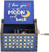 Muziekdoosje Love you to the moon and back - You are my Sunshine - Valentijn cadeau
