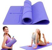 FitnessMat - Zinaps Yoga Mat Antislip Gym Mat + Extra Carry Band Fitness Mat Yoga Pilates Sport Fitness Mat Milieuvriendelijke Matten met hoge dichtheid Ideaal voor sport, fitness en yoga thu