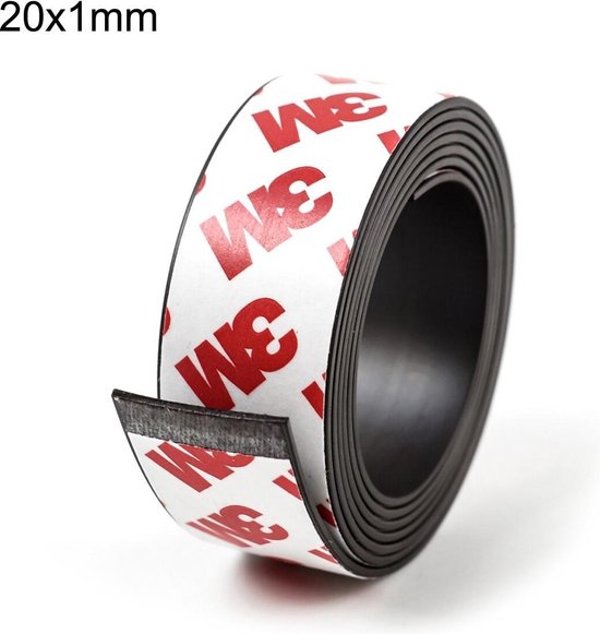 voorbeeld haai communicatie Magnetische Tape - Magneet Plakband - Zelfklevende Magnetische Strip  (20x1mm) | bol.com