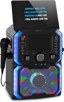 auna Rockstar Plus Karaokemachine - Karaokeset - Bluetooth - USB - CD-speler bovenop - LC Display - twee microfooningangen met echo