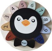 Pinguïn puzzel met cijfers - Hout