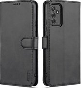 Voor Samsung Galaxy A82 5G AZNS Huid Voelen Kalf Textuur Horizontale Flip Lederen Case met Kaartsleuven & Houder & Portemonnee (Zwart)