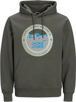 Jack and Jones - Heren Hoodie - Model Jcobilo - Groen