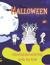Halloween coloring and activity book for kids