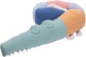 Bedbumper-Bedomrander-Babybed-voedingkussen-Knuffel-Krokodil-gekleurd