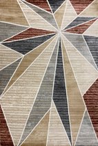 Aledin Carpets Matadi - laagpolig - Vloerkleed 160x230 cm - Geel - Creme - Rood