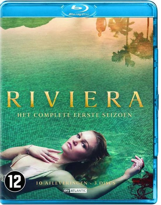 Riviera: Het complete eerste seizoen. Vrouw in zwembad, 10 afleveringen, 3 discs. Blu-ray.