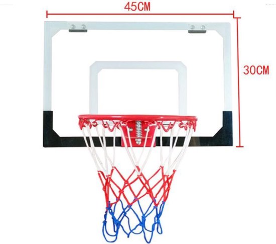 Pegasi Mini Deur - 45x30cm - Inclusief basketbalring, bal pomp | bol.com
